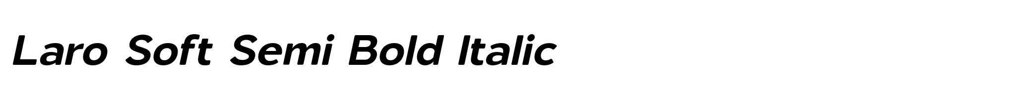 Laro Soft Semi Bold Italic image